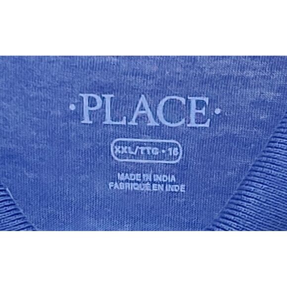 The Place Royal Blue Classic Polo Shirt Casual Cotton Basic Short Sleeve Boys - Picture 3 of 3